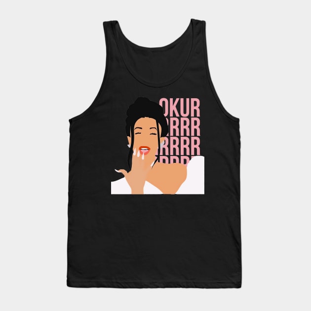 HELLO CARDI Tank Top by Virtue in the Wasteland Podcast